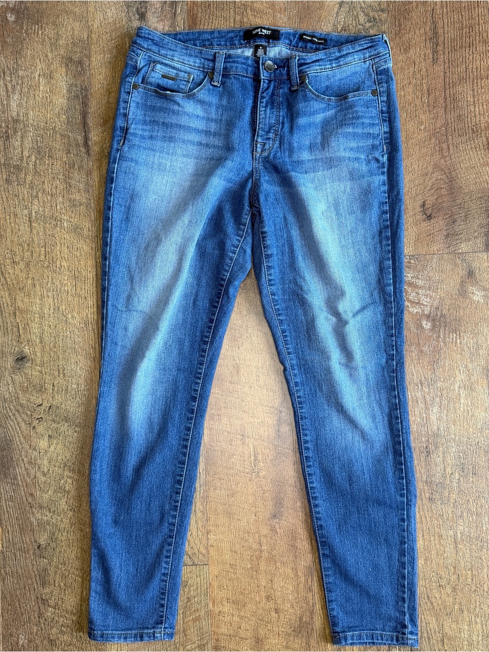 Nine West Women’s Pants Demin Gramercy Skinny Ankle Jeans Size 8
